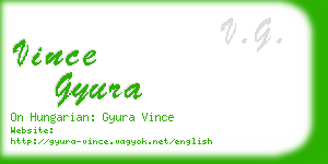 vince gyura business card